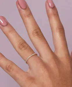 Dinny Hall Rings^Gold Micro Set Half Eternity Ring
