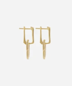 Monica Vinader Earrings^Gold Plated Vermeil Silver Alta Capture Charm Drop Earrings