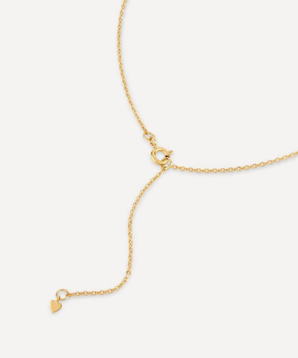 Dinny Hall Necklaces^Gold Plated Vermeil Silver Bijou Folded Heart Duo Pendant Necklace
