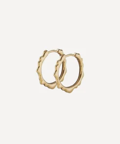 Monica Vinader Earrings^Gold Plated Vermeil Silver Siren Muse Small Hoop Earrings