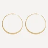 Dinny Hall Earrings^Gold Plated Vermeil Silver Signature Large Hoop Earrings