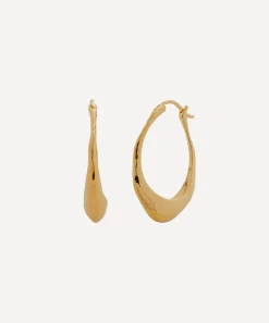 Monica Vinader Earrings^Gold Plated Vermeil Silver Deia Hoop Earrings