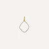 Monica Vinader Charms & Pendants^Gold Plated Vermeil Silver Riva Diamond Hoop Pendant Charm