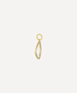 Monica Vinader Charms & Pendants^Gold Plated Vermeil Silver Riva Diamond Hoop Pendant Charm