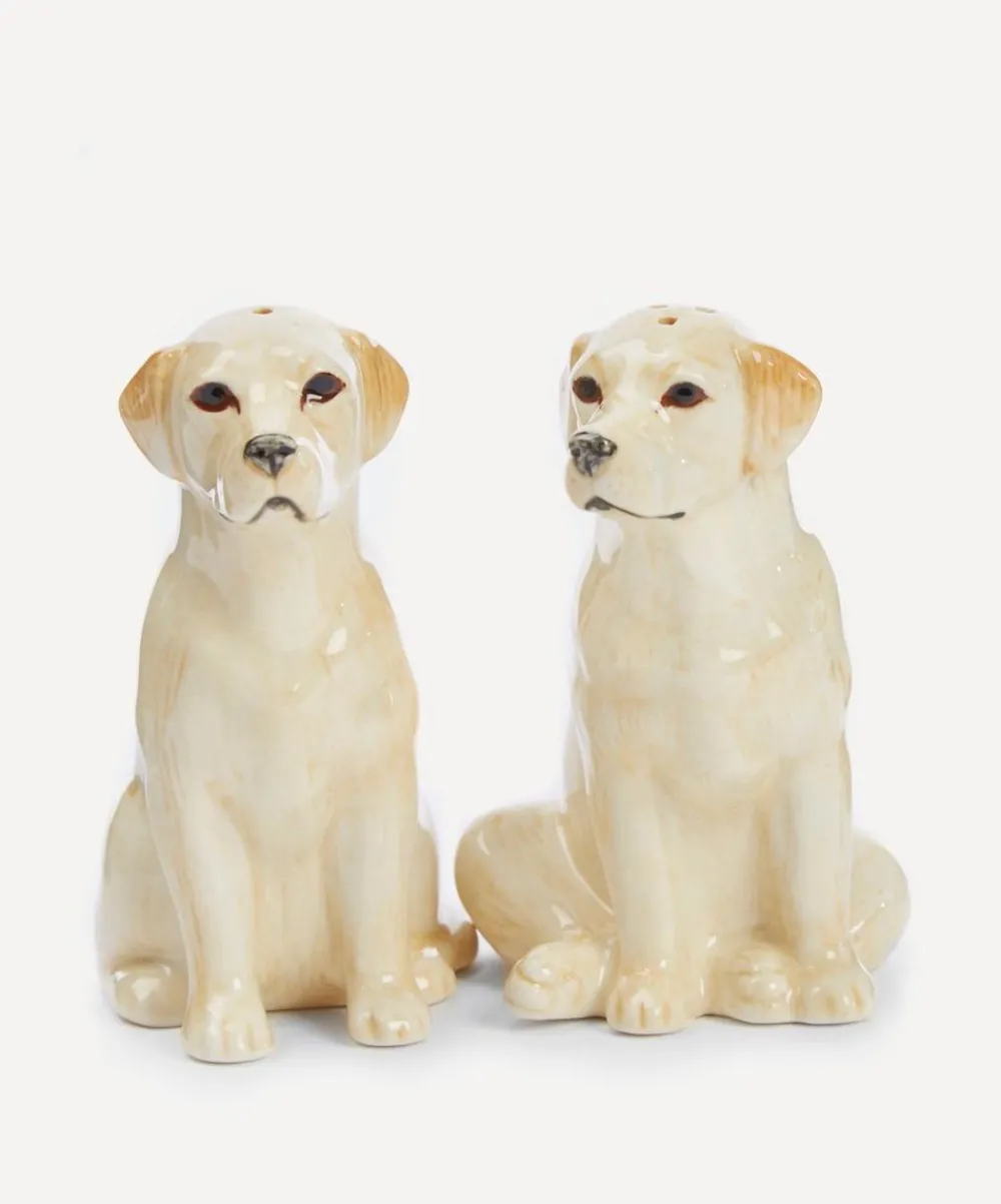 Quail Tableware^Golden Labrador Salt and Pepper Shakers
