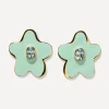 Lizzie Fortunato Earrings^Gold-Plated Camilo Topaz Stud Earrings