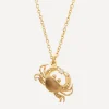 Alex Monroe Necklaces^Gold-Plated Cheeky Crab Pendant Necklace