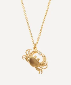 Alex Monroe Necklaces^Gold-Plated Cheeky Crab Pendant Necklace