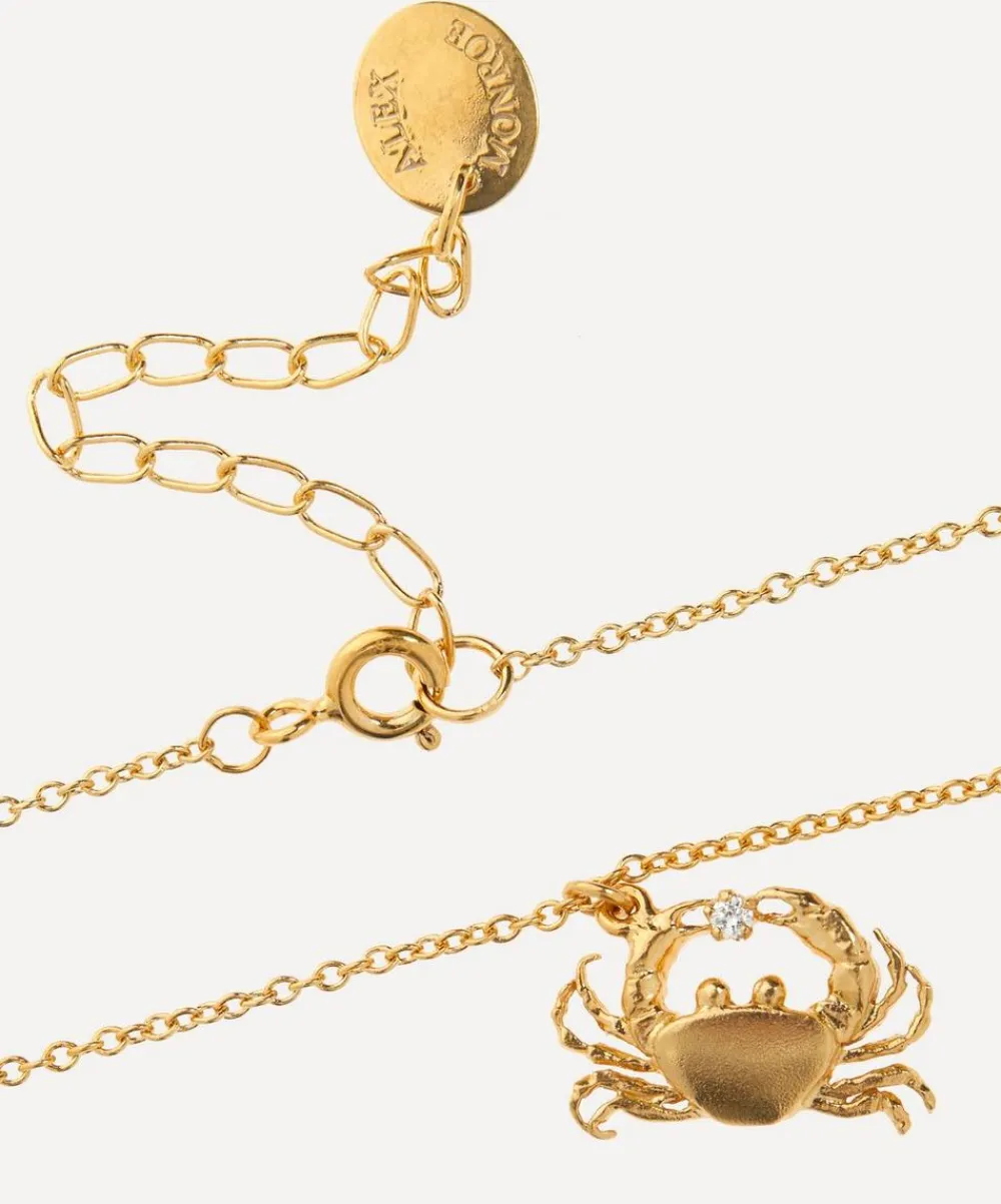 Alex Monroe Necklaces^Gold-Plated Cheeky Crab Pendant Necklace
