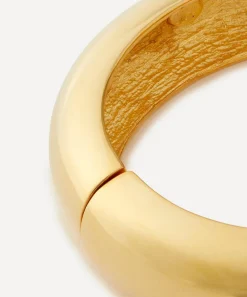 Kenneth Jay Lane Bracelets^Gold-Plated Dome Hinge Cuff Bracelet