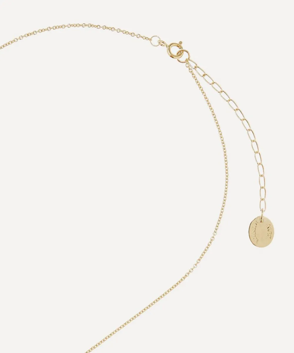Alex Monroe Necklaces^Gold-Plated Floral Letter B Alphabet Necklace