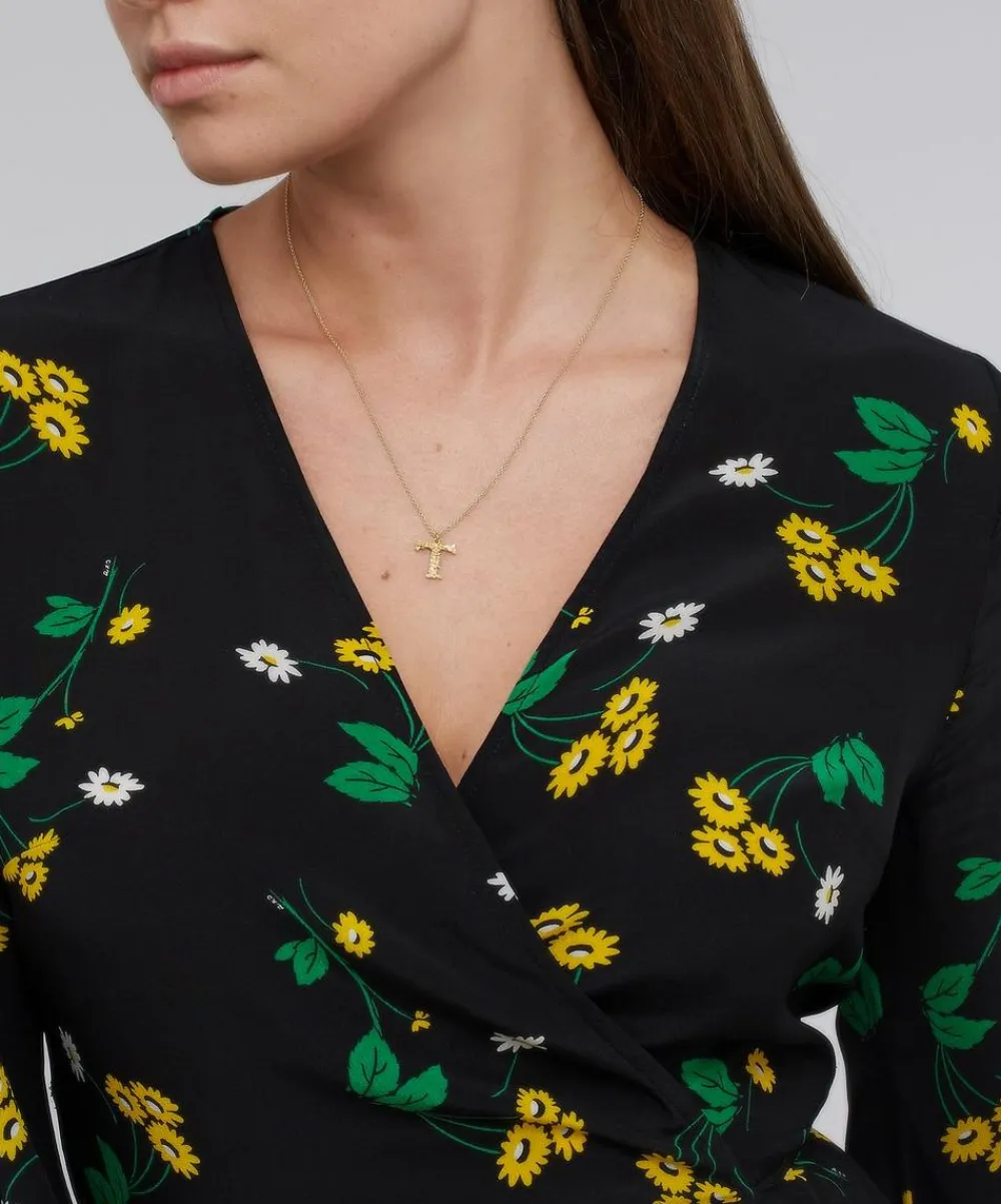 Alex Monroe Necklaces^Gold-Plated Floral Letter T Alphabet Necklace