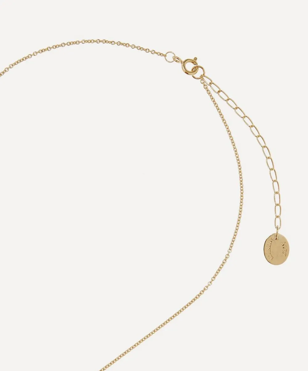 Alex Monroe Necklaces^Gold-Plated Floral Letter T Alphabet Necklace