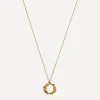 Alex Monroe Necklaces^Gold-Plated Floral Letter O Alphabet Necklace