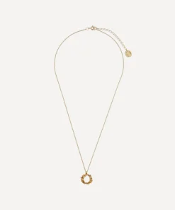 Alex Monroe Necklaces^Gold-Plated Floral Letter O Alphabet Necklace