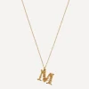 Alex Monroe Necklaces^Gold-Plated Floral Letter M Alphabet Necklace