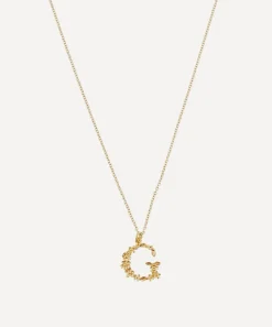 Alex Monroe Necklaces^Gold-Plated Floral Letter G Alphabet Necklace