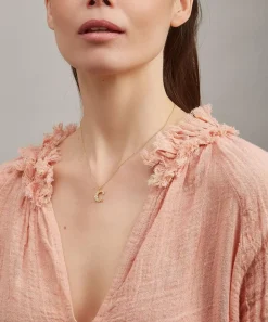 Alex Monroe Necklaces^Gold-Plated Floral Letter C Alphabet Necklace