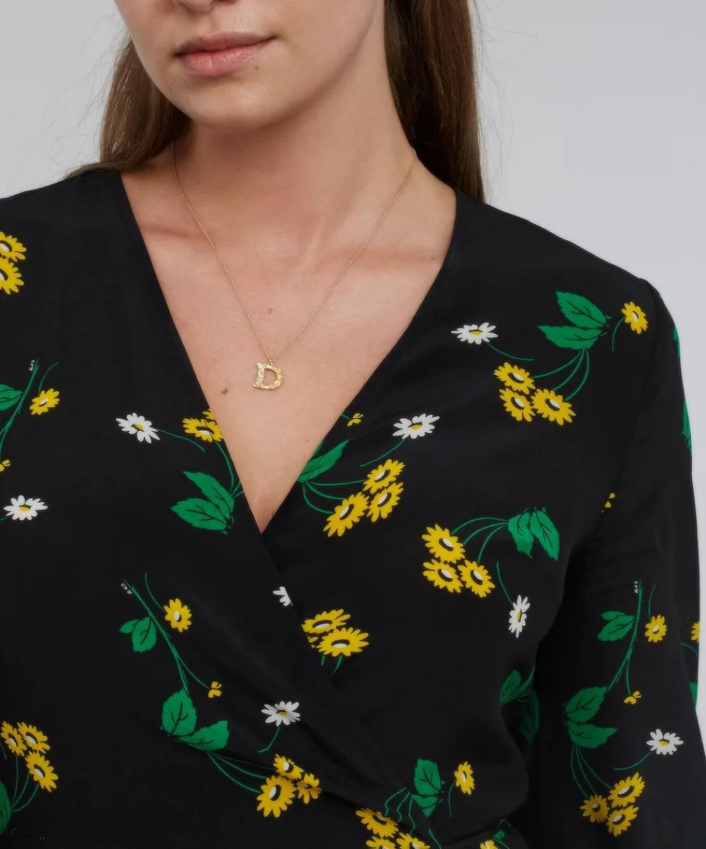 Alex Monroe Necklaces^Gold-Plated Floral Letter D Alphabet Necklace