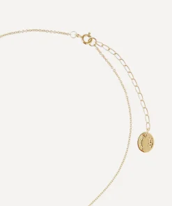 Alex Monroe Necklaces^Gold-Plated Floral Letter D Alphabet Necklace