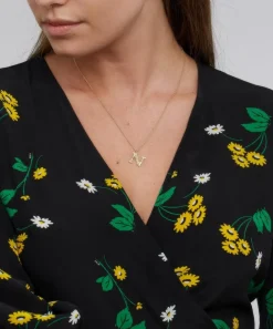 Alex Monroe Necklaces^Gold-Plated Floral Letter N Alphabet Necklace