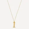 Alex Monroe Necklaces^Gold-Plated Floral Letter I Alphabet Necklace