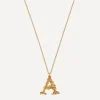 Alex Monroe Necklaces^Gold-Plated Floral Letter A Alphabet Necklace