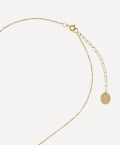 Alex Monroe Necklaces^Gold-Plated Floral Letter A Alphabet Necklace