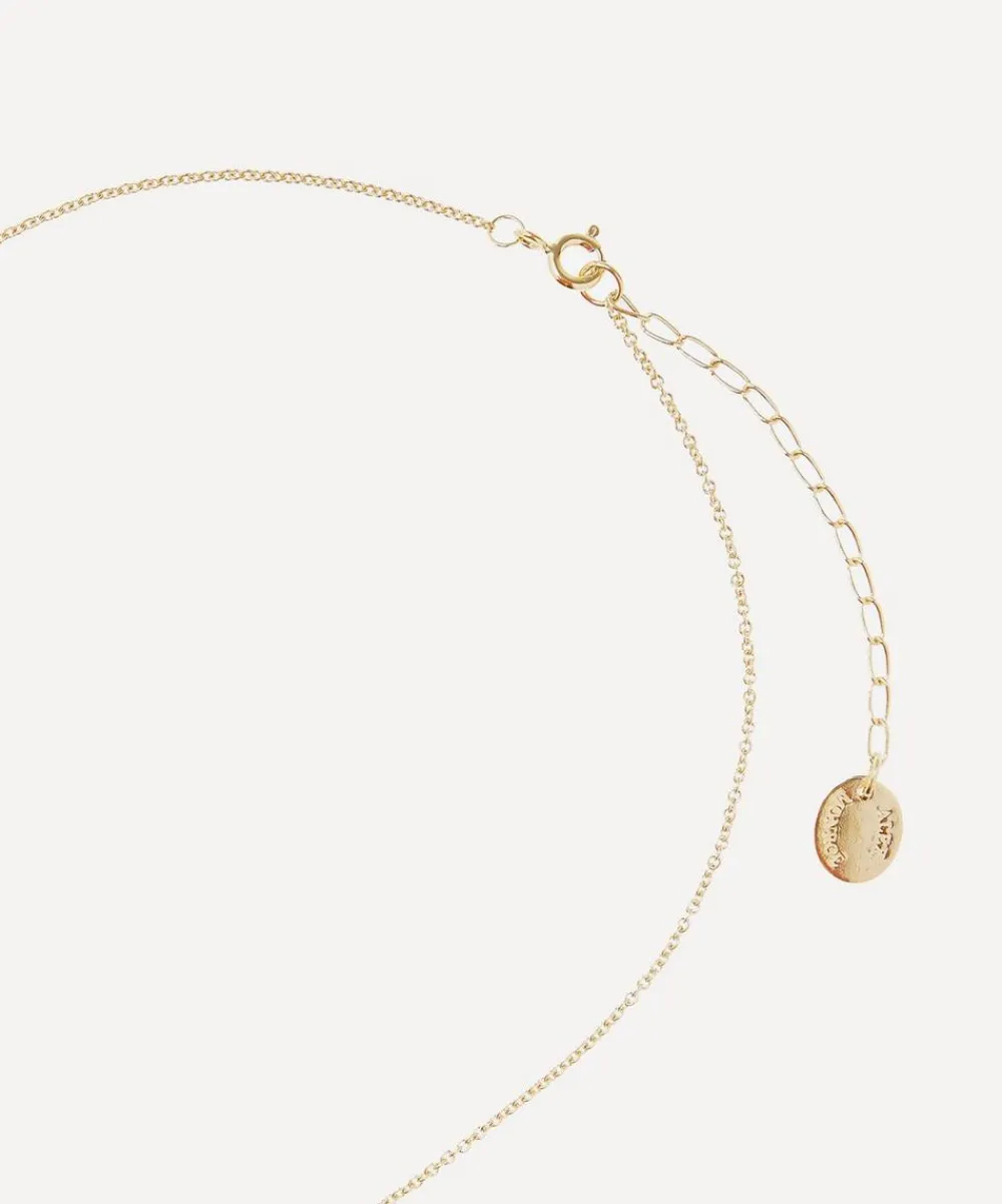 Alex Monroe Necklaces^Gold-Plated Floral Letter K Alphabet Necklace
