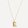 Alex Monroe Necklaces^Gold-Plated Floral Letter E Alphabet Necklace