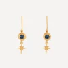 Alex Monroe Earrings^Gold-Plated Guiding Star London Blue Topaz Drop Earrings