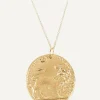 Alighieri Necklaces^Gold-Plated Il Leone Medallion Necklace
