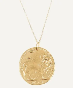 Alighieri Necklaces^Gold-Plated Il Leone Medallion Necklace
