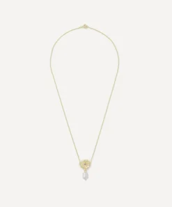 Anna + Nina Necklaces^Gold-Plated Libby Pendant Necklace