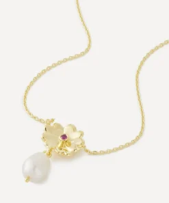 Anna + Nina Necklaces^Gold-Plated Libby Pendant Necklace