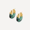 Lizzie Fortunato Earrings^Gold-Plated Mini Organic Hoop Earrings