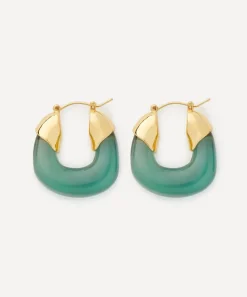 Lizzie Fortunato Earrings^Gold-Plated Mini Organic Hoop Earrings