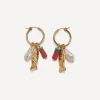 Lizzie Fortunato Earrings^Gold-Plated Minnow Hoop Earrings