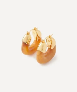 Lizzie Fortunato Earrings^Gold-Plated Organic Hoop Earrings