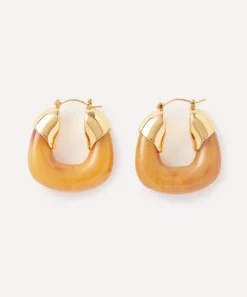 Lizzie Fortunato Earrings^Gold-Plated Organic Hoop Earrings