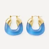 Lizzie Fortunato Earrings^Gold-Plated Organic Hoop Earrings