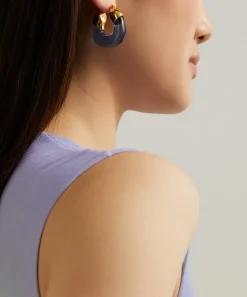 Lizzie Fortunato Earrings^Gold-Plated Organic Hoop Earrings