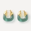 Lizzie Fortunato Earrings^Gold-Plated Organic Hoop Earrings