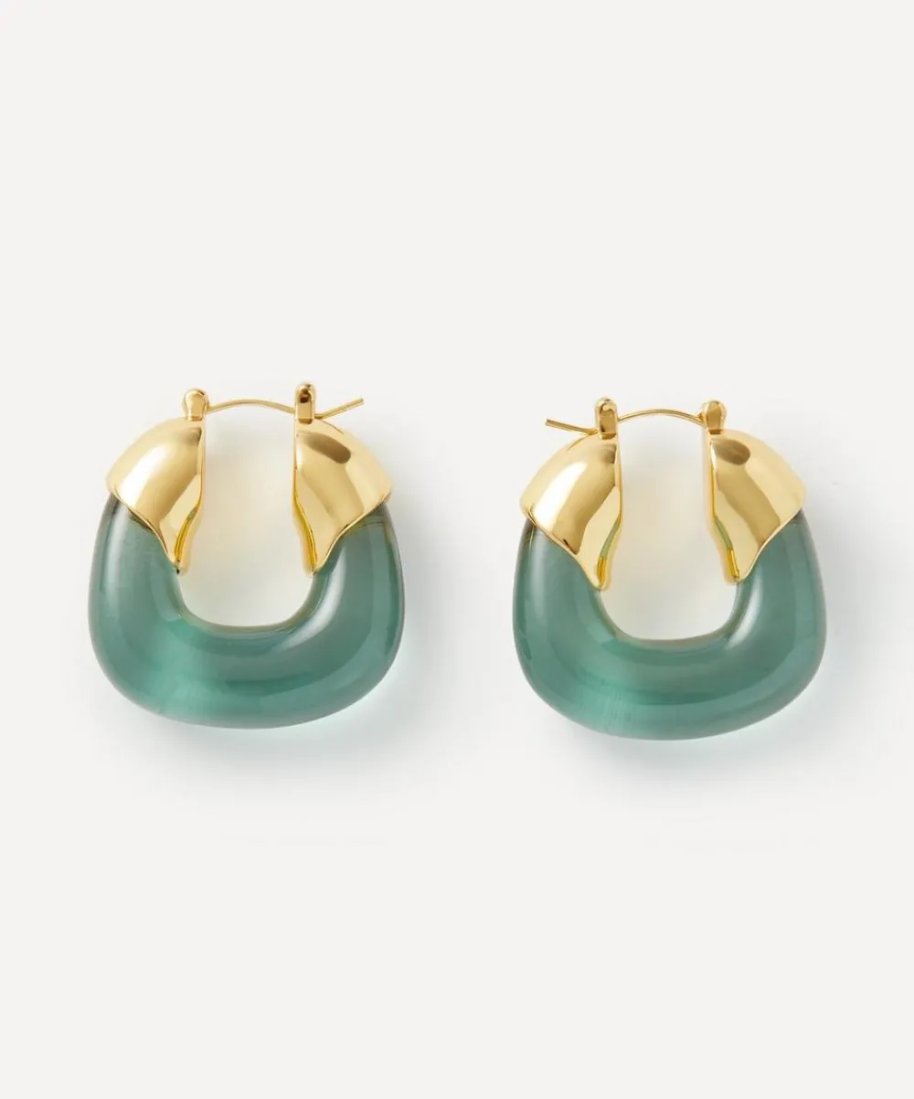 Lizzie Fortunato Earrings^Gold-Plated Organic Hoop Earrings