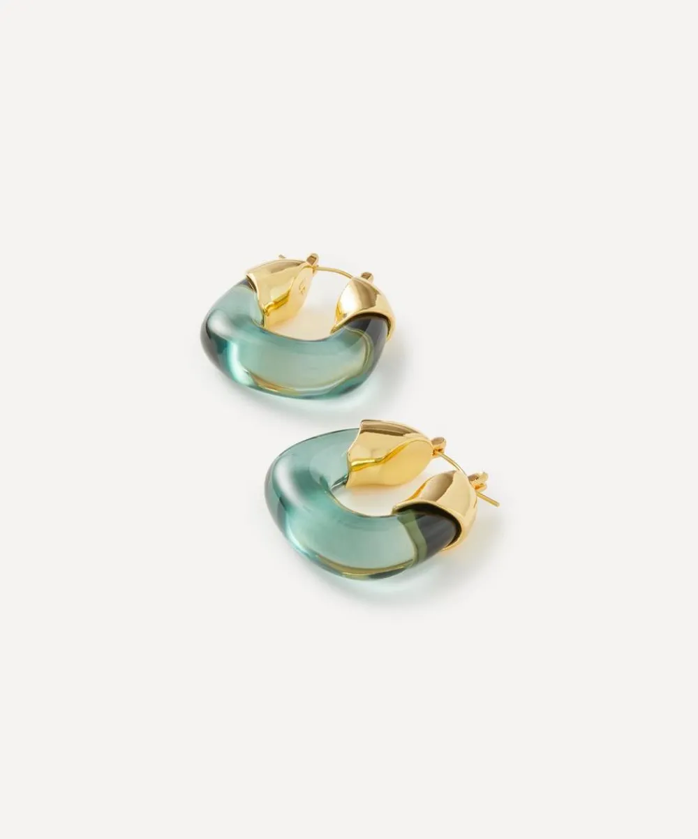 Lizzie Fortunato Earrings^Gold-Plated Organic Hoop Earrings