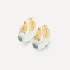 Lizzie Fortunato Earrings^Gold-Plated Organic Hoop Earrings