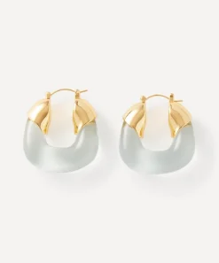 Lizzie Fortunato Earrings^Gold-Plated Organic Hoop Earrings
