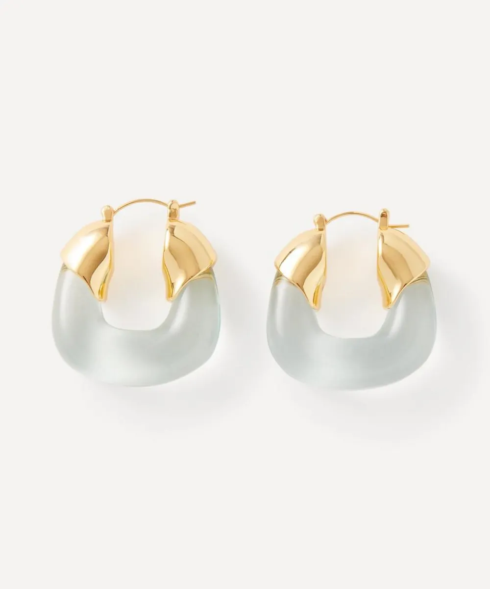 Lizzie Fortunato Earrings^Gold-Plated Organic Hoop Earrings