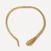 Kenneth Jay Lane Necklaces^Gold-Plated Snake Spring Collar Necklace