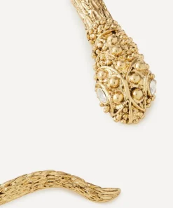 Kenneth Jay Lane Necklaces^Gold-Plated Snake Spring Collar Necklace